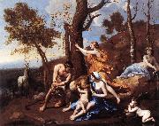 POUSSIN, Nicolas The Nurture of Jupiter sh china oil painting reproduction